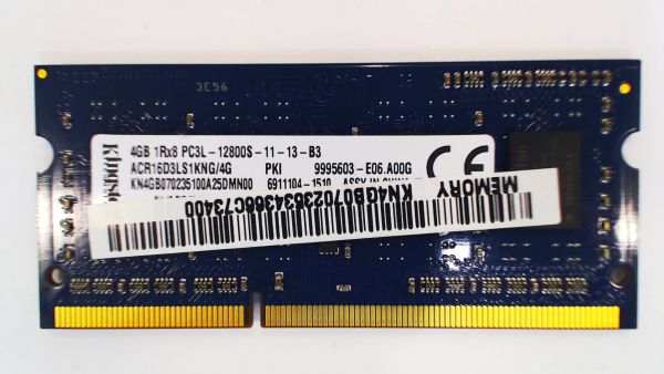 4096MB 4GB Kingston DDR3 Arbeitsspeicher für Notebook ACR16D3LS1KNG/4G