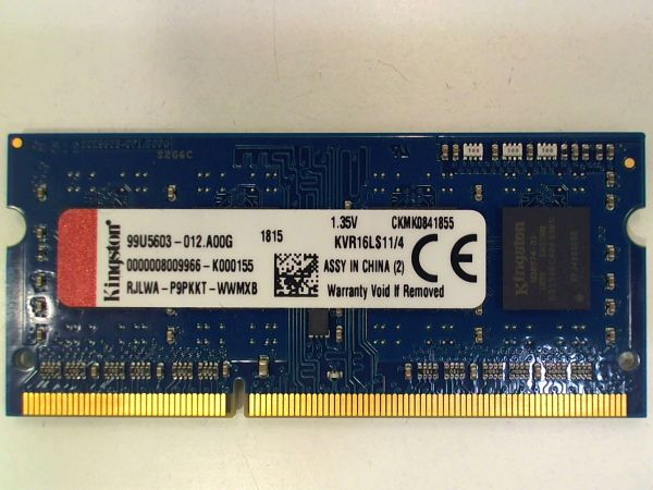 4096MB 4GB Kingston DDR3L Arbeitsspeicher für Note