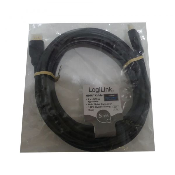 Kabel Logilink HDMI with Ethernet 5m Black