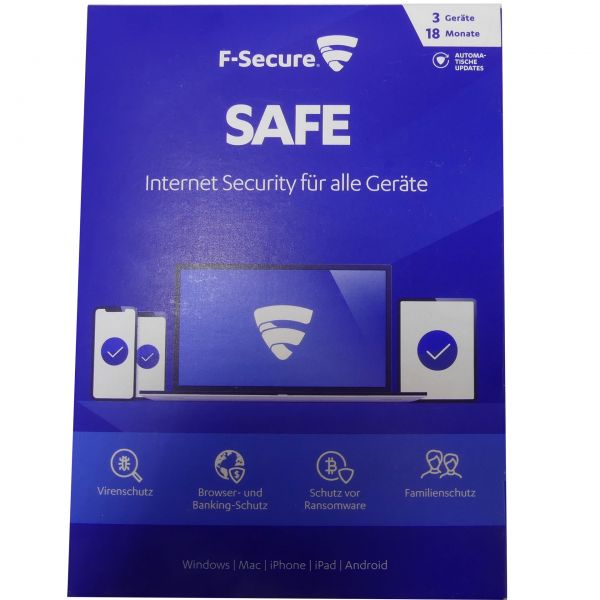 F-Secure Safe 18 Monate 3 Geräte
