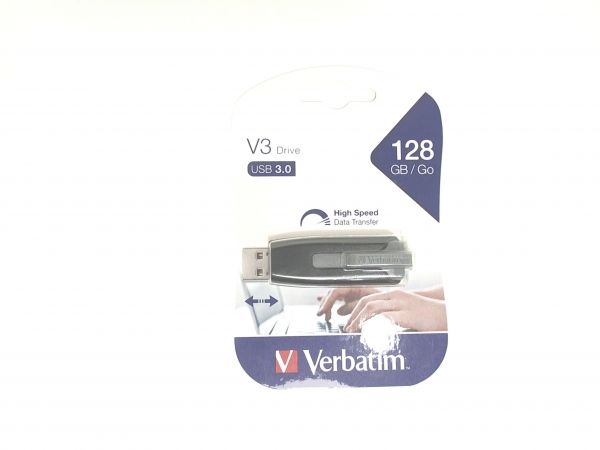USB Stick 3.0 Verbatim V3 Drive 128GB Flash Store n go