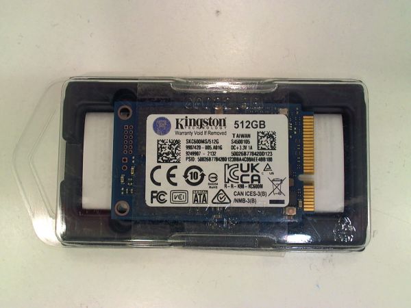 Kingston SSD KC600 512GB mSATA SKC600MS/512GB