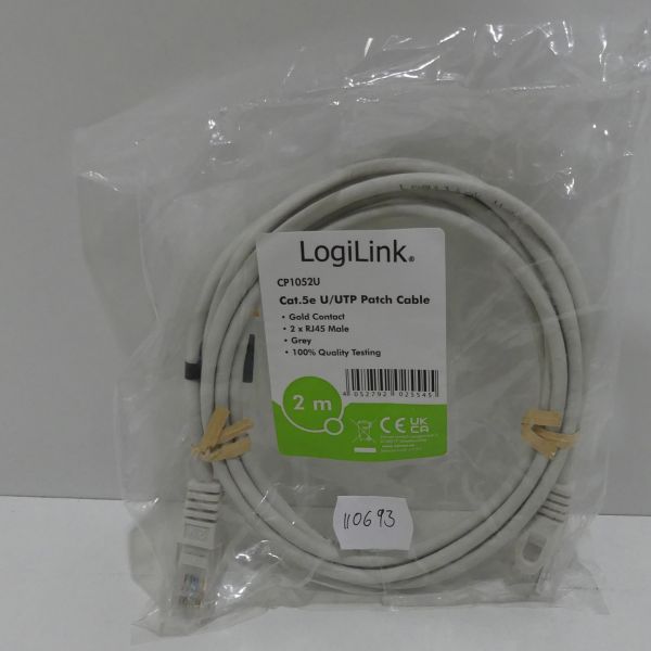 Kabel Logilink Patch Cat5e U/UTP 2m Grey