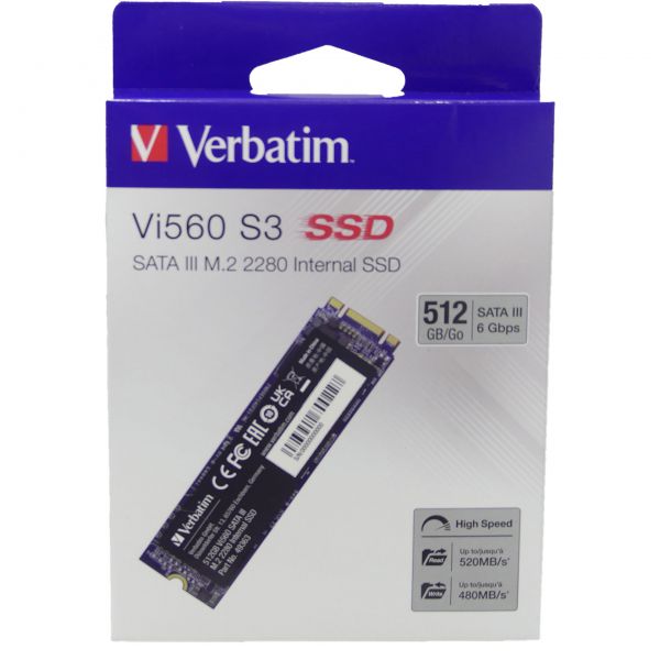 Verbatim Vi560 S3 SSD 512GB m.2 Sata