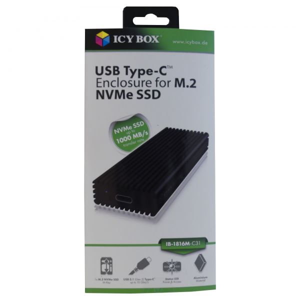 ICY Box IB-1816M-C31 USB-C 3.1 für NVMe SSD