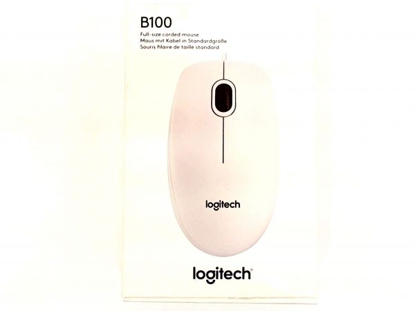 USB Maus Logitech OEM B100 White