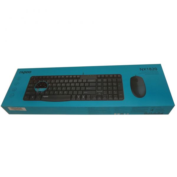 Rapoo NX1820 Kabel Tastatur Maus QWERTZ