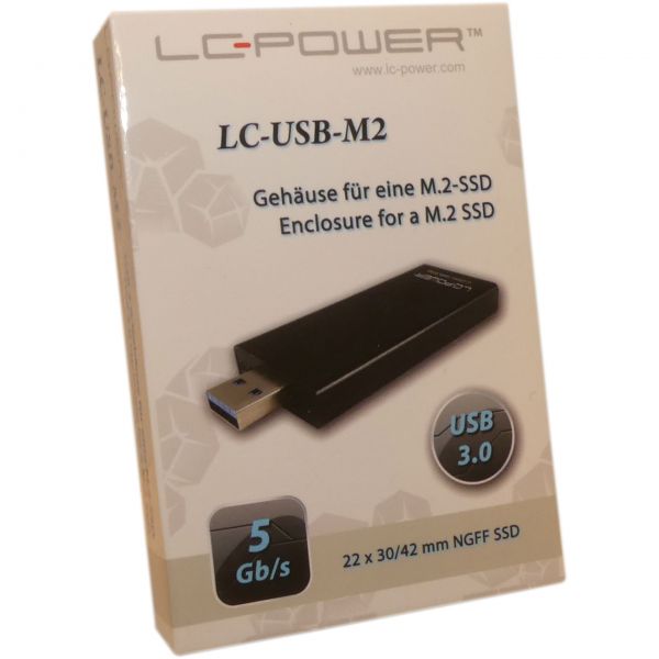 LC Power LC-USB-M2 USB 3.0 für M.2 SSD SATA