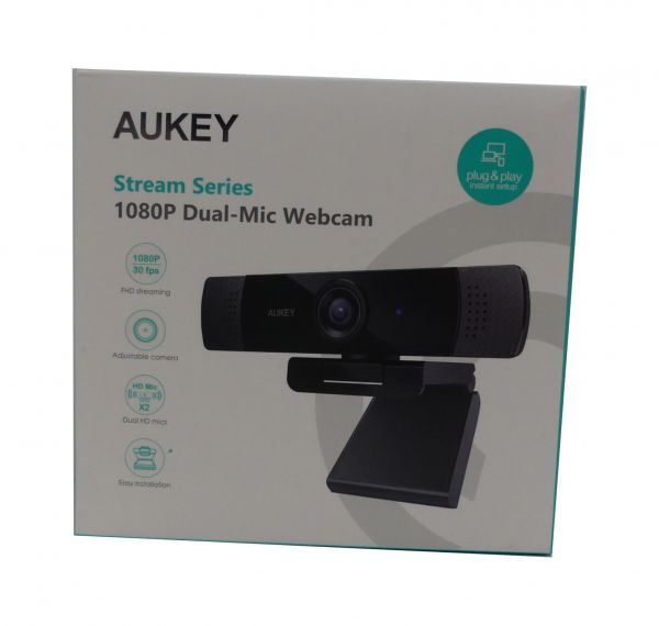 Cam Aukey PC-LM1E Black Webcam USB FullHD