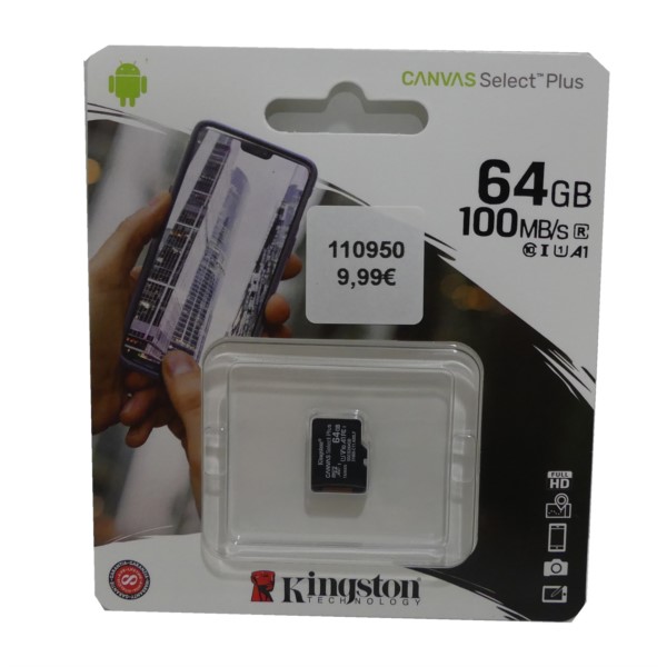 Kingston Canvas Plus microSD 64GB
