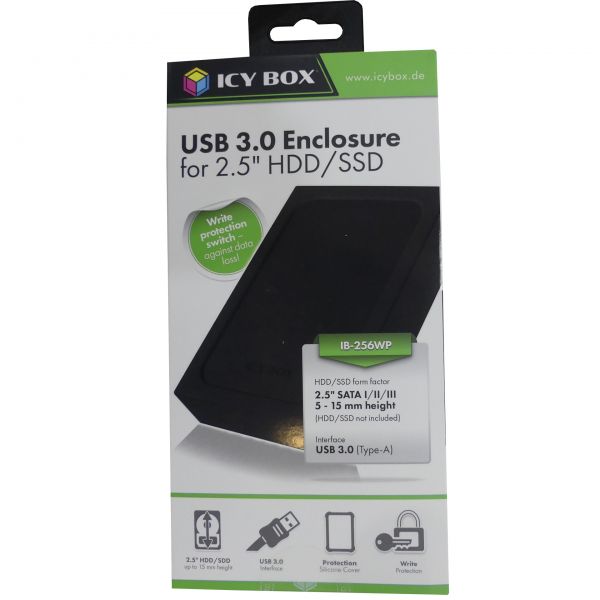 ICY BOX USB 3.0 Enclosure 2,5&quot; HDD/SSD IB-256WP