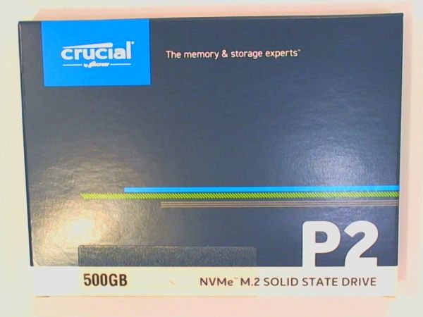 Crucial P2 M.2 500GB PCI-E NVMe SSD CT500P2SSD8