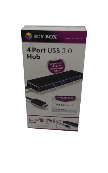 USB Hub ICY BOX USB-C 3.0 ICY Box 4 Port USB-A schwarz IB-HUB1410-C3