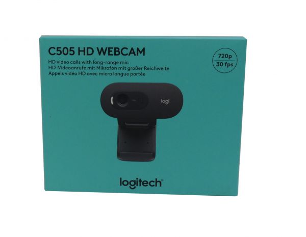 Logitech HD Cam C505 HD USB Black Webcam