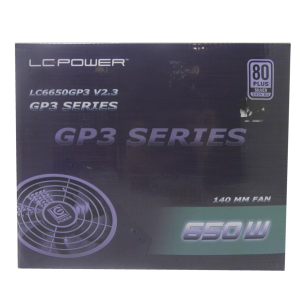 LC-Power 650W LC6650GP3 V2.3 14cm Lüfter Netzteil R