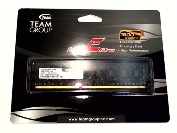 8GB Team DDR3 1600MHz Speicher TED38G1600C1101 Neu