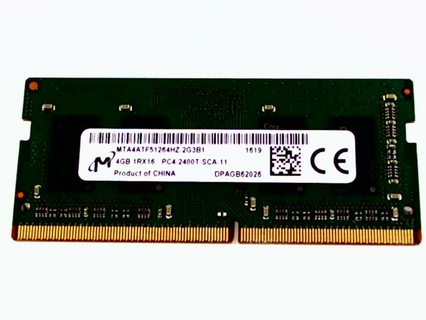 4GB Micron SO-DIMM DDR4/2400MHz 1,2V Speicher MTA4AFT51264HZ-2G3B1 gebraucht