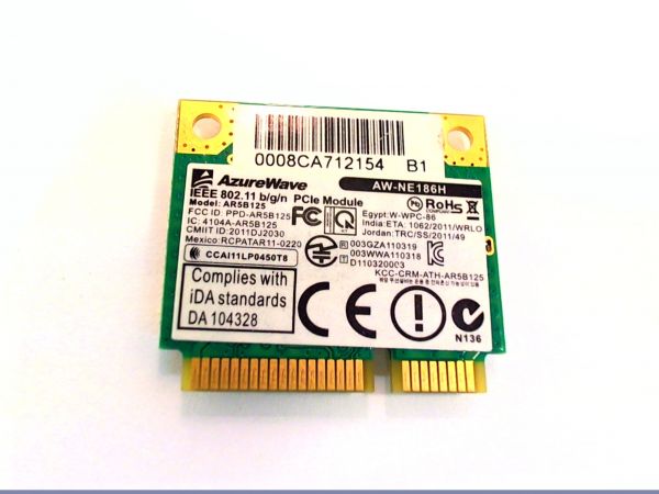 Wireless Adapter Notebook WLAN Modul für Asus A73S AzureWave AW-NE186H